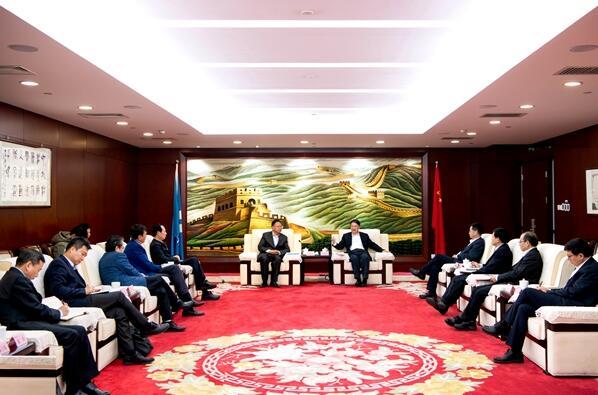 溫樞剛會見中國能建黨委書記、董事長汪建平