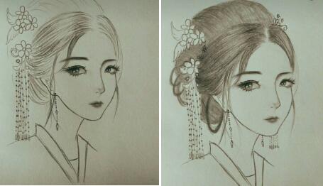 二月二，電力作家坐家“戰(zhàn)疫”新作——觀美姬素描遙寄故鄉(xiāng)九妹