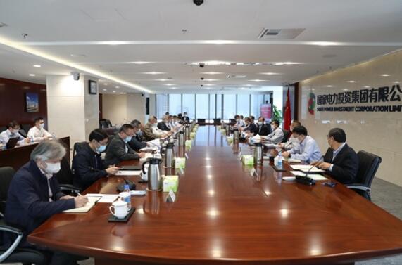 國家電投總經理江毅會見東方電氣黨組副書記、總經理俞培根