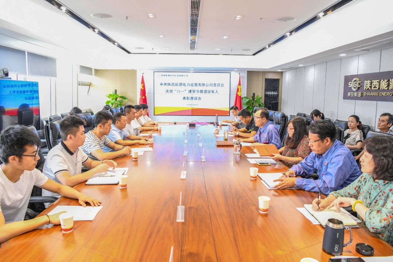 陜投集團(tuán)電力運(yùn)營公司召開慶?！鞍艘弧苯ㄜ姽?jié)暨退役軍人表彰座談會