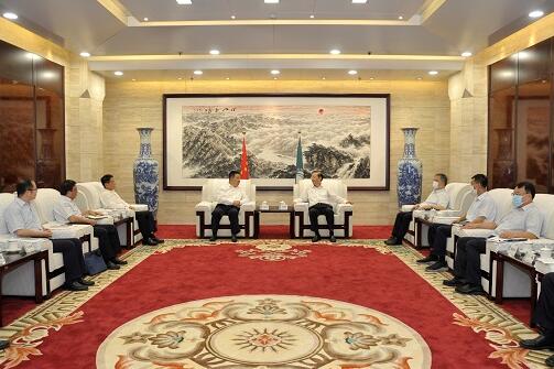 辛保安會(huì)見中國(guó)西電集團(tuán)董事長(zhǎng)白忠泉、總經(jīng)理裴振江