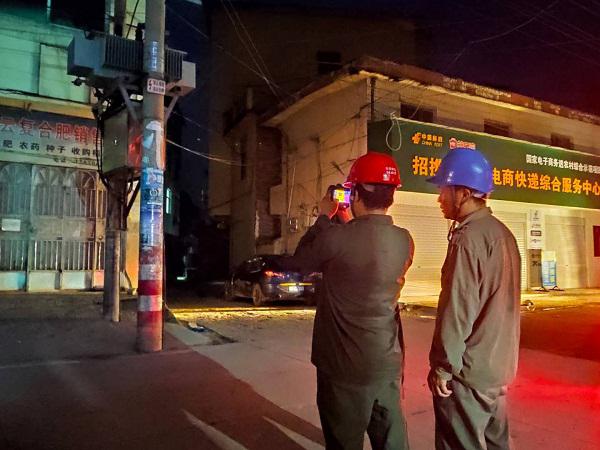 國(guó)網(wǎng)樂安縣供電公司：開展夜間巡線  保障安全供電