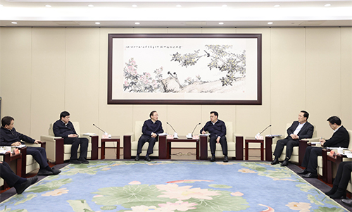 辛保安、張智剛拜會浙江省委書記袁家軍、省長王浩