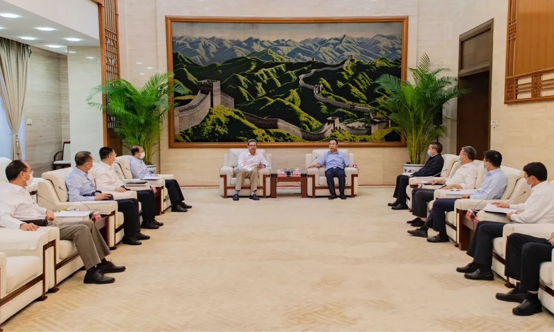 錢智民、江毅到中國大唐交流工作