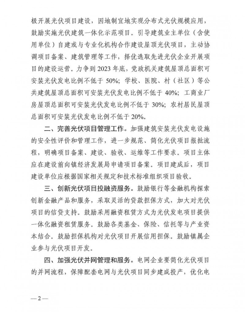 最高30萬，居民補(bǔ)助0.1元/千瓦時！東莞橋頭鎮(zhèn)發(fā)布《推進(jìn)屋頂分布式光伏發(fā)電的若干措施》