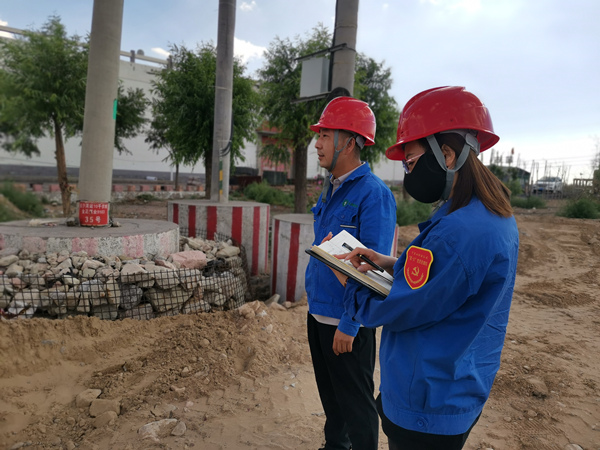 烏海市千里山供電分公司開展“擔(dān)使命，展作為，黨員巡線當(dāng)先鋒”主題黨日