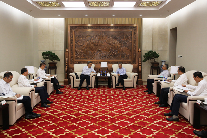 錢智民拜訪農(nóng)發(fā)行黨委書記、董事長錢文揮