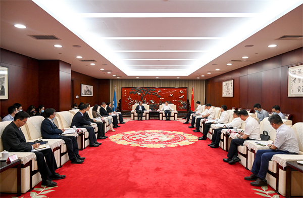 溫樞剛會(huì)見中國進(jìn)出口銀行黨委書記、董事長吳富林