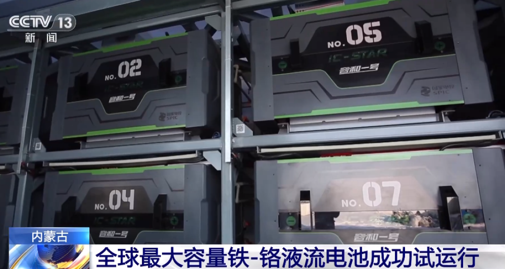 我國首個兆瓦級鐵液流電池儲能示范項目在內蒙古成功試運行