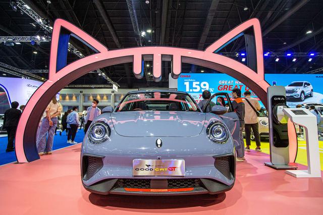 中國(guó)新能源車探尋差異化“出?！甭窂? width=