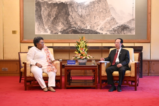 中國電建黨委書記、董事長丁焰章拜會巴巴多斯總理莫特利