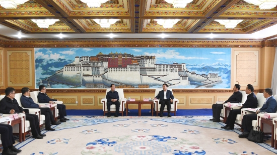 中國(guó)電建黨委書(shū)記、董事長(zhǎng)丁焰章拜會(huì)西藏自治區(qū)黨委書(shū)記王君正、自治區(qū)主席嚴(yán)金海