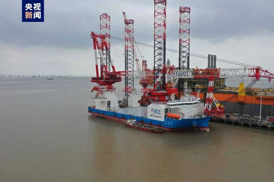 1600噸風(fēng)電安裝平臺交付，實現(xiàn)100%國產(chǎn)化率