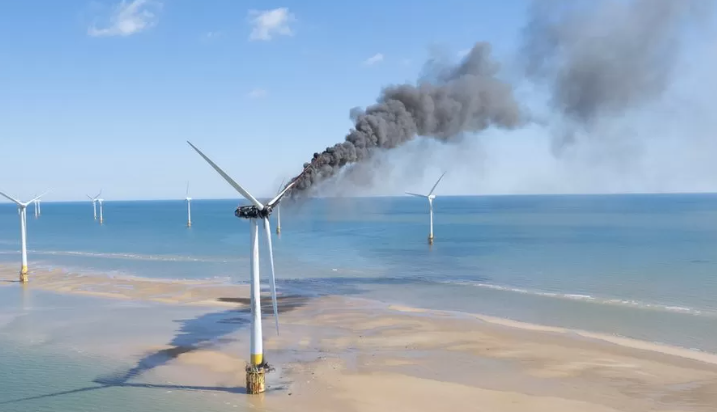 風(fēng)機(jī)起火！這座海上風(fēng)電場(chǎng)暫停運(yùn)營