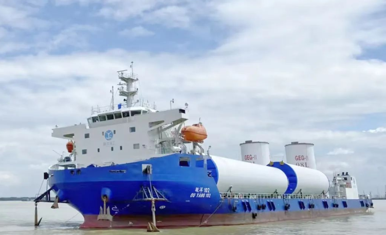 46套全部發(fā)運！文船重工承建粵電陽江青洲風電場塔筒交付完畢