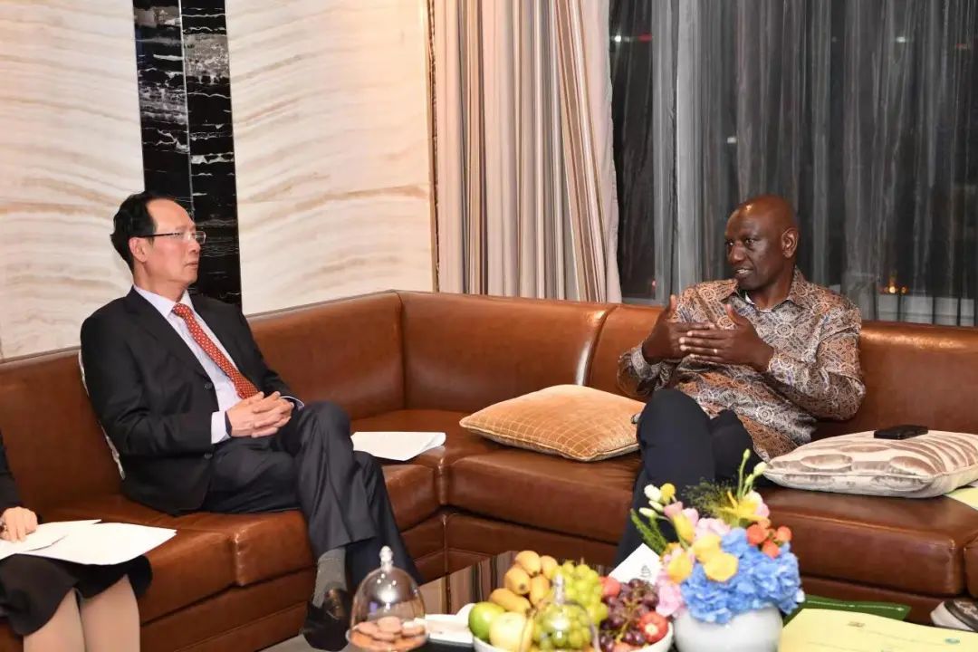 中國電建黨委書記、董事長丁焰章拜會肯尼亞總統(tǒng)魯托