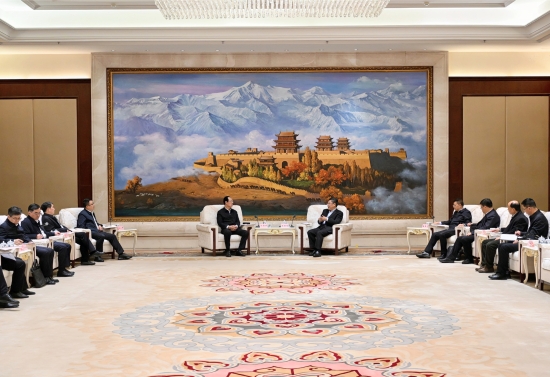 中國電建黨委書記、董事長丁焰章拜會甘肅省委副書記、省長任振鶴