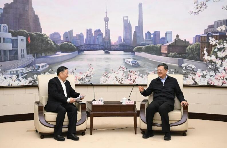 中國能建黨委書記、董事長宋海良拜會上海市委書記陳吉寧、市長龔正