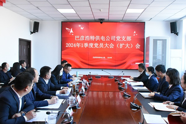 巴彥浩特供電公司黨支部召開警示教育大會(huì)