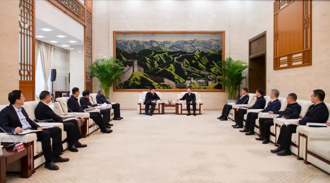 大唐集團(tuán)董事長、黨組書鄒磊與國家電網(wǎng)董事長、黨組書記張智剛會談