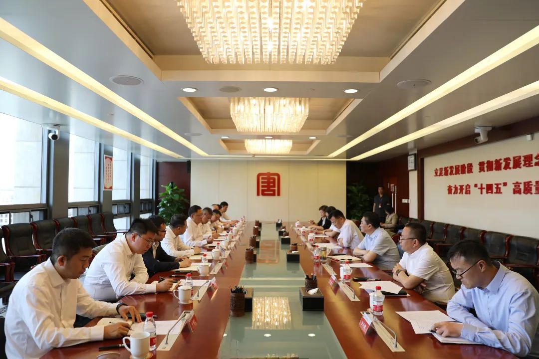 中建一局黨委書記、董事長吳愛國拜會大唐國際黨委書記、董事長王順啟