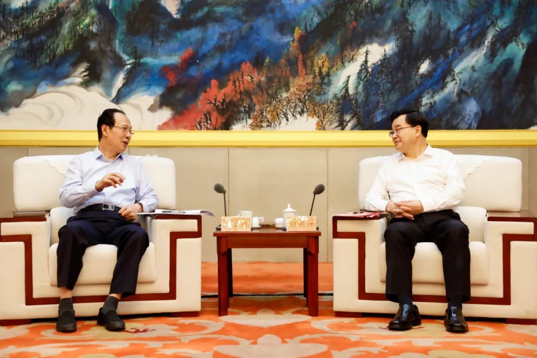 中國電建黨委書記、董事長丁焰章拜會甘肅省委書記胡昌升