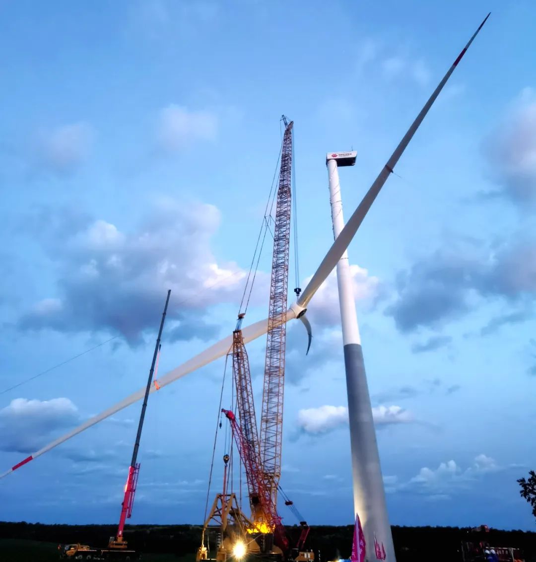 總計(jì)30臺！黑龍江北安建華風(fēng)電項(xiàng)目150兆瓦混塔風(fēng)機(jī)吊裝收官