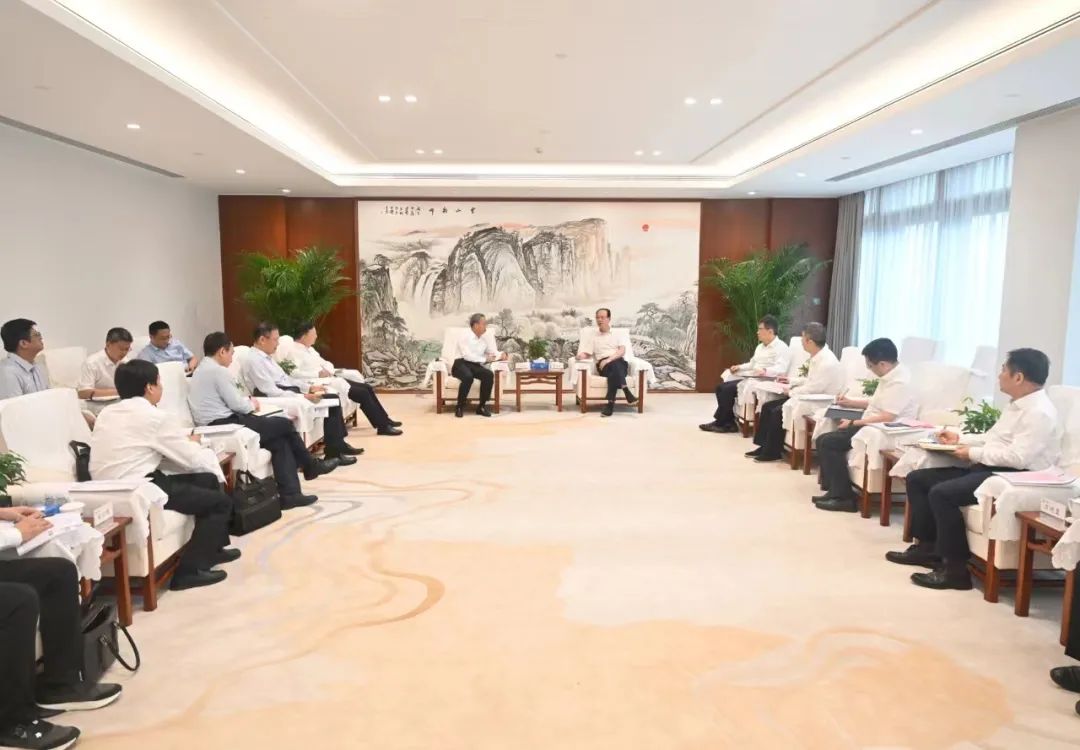 中國電建黨委書記、董事長丁焰章會見南瑞集團(tuán)董事長、黨委書記山社武