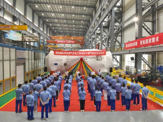 湖南省首個(gè)燃?xì)獍l(fā)電項(xiàng)目1號燃機(jī)從上海發(fā)運(yùn)