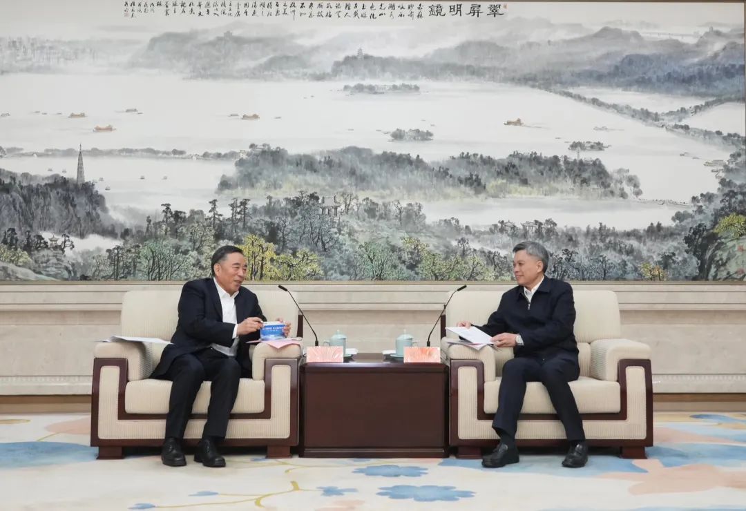 宋海良與浙江省委副書記、杭州市委書記劉捷會談
