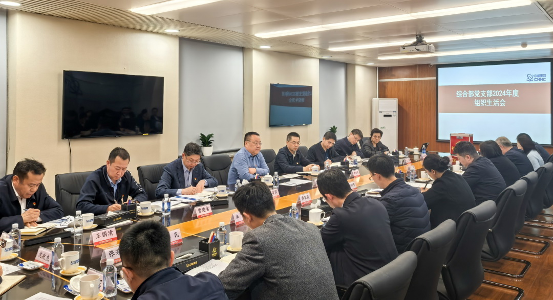 中核集團黨組副書記申彥鋒參加綜合部黨支部組織生活會
