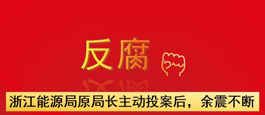 浙江能源局原局長主動投案后，余震不斷